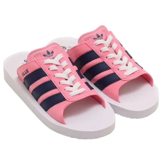 Adidas Gazelle Beach Slides „Pink Dark Blue“