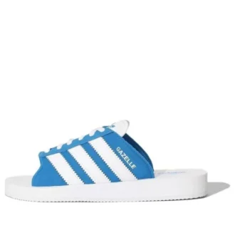 Adidas Gazelle Beach Slides „White Blue“