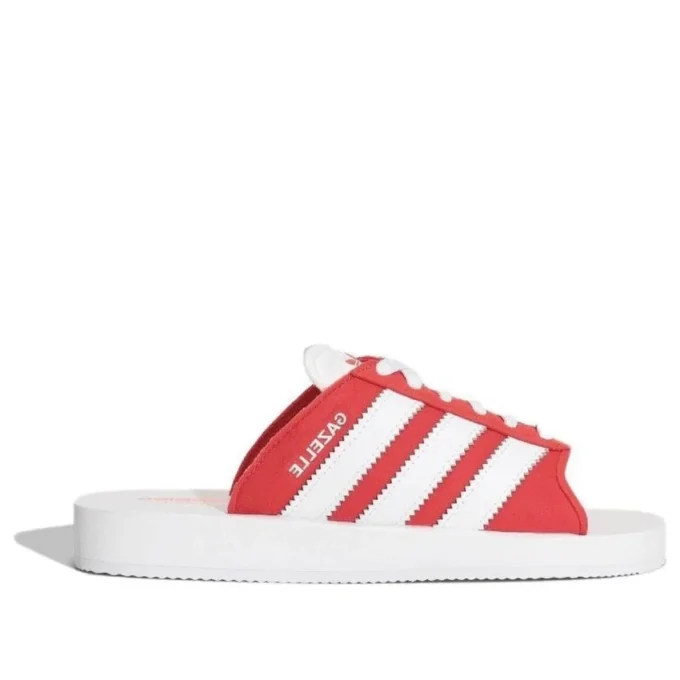 Adidas Gazelle Beach Slides „White Red“