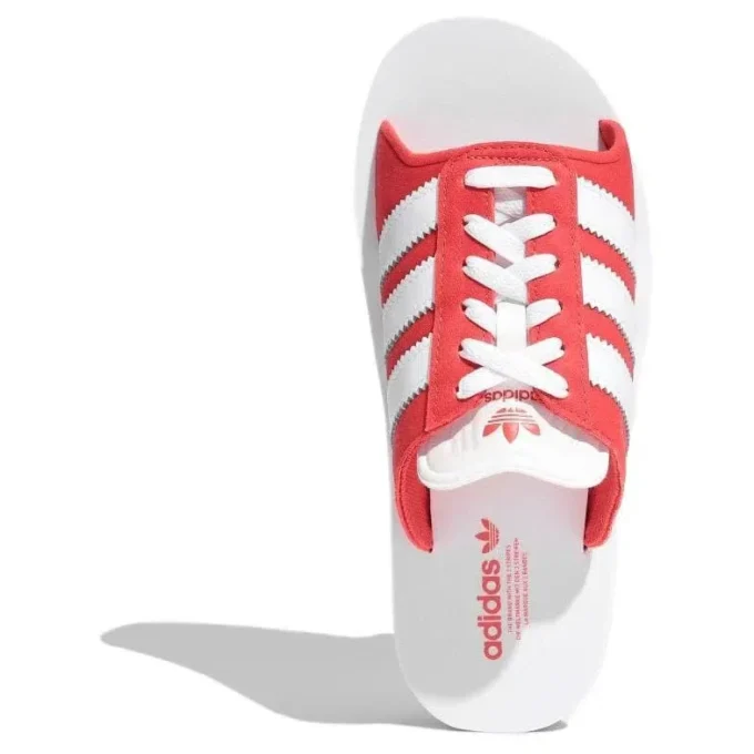 Adidas Gazelle Beach Slides „White Red“