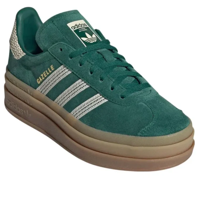 Adidas Gazelle Bold „Collegiate Green White Gold“