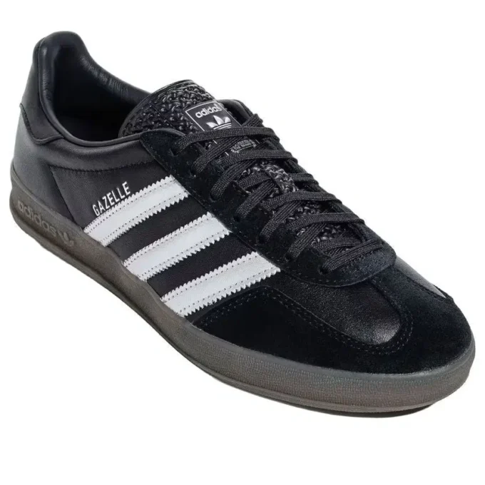 Adidas Gazelle Indoor „Black Matte Silver Gum“