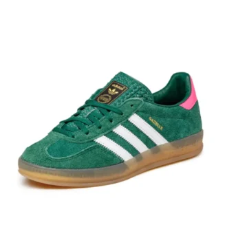 Adidas Gazelle Indoor Shoes „Collegiate Green Pink“