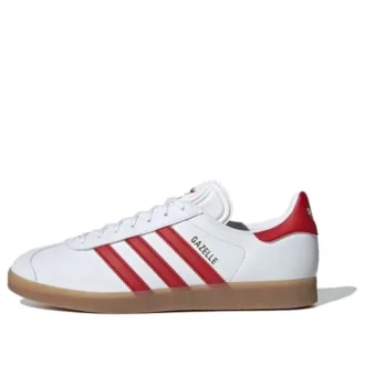 Adidas Gazelle Leather „White Red Gum“