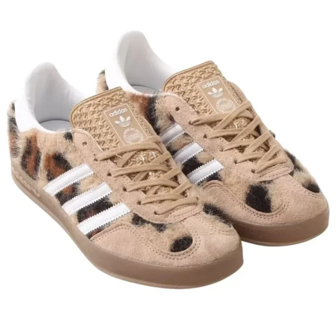 Adidas X Atmos Pink Gazelle Indoor „Trinity Leopard Warm Sandstone“