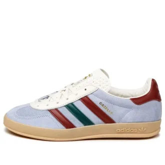 Halové boty Adidas Gazelle „Blue Dawn Collegiate Burgundy“