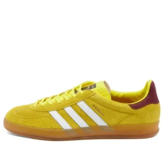 Halové boty Adidas Gazelle „Bright Yellow Burgundy“