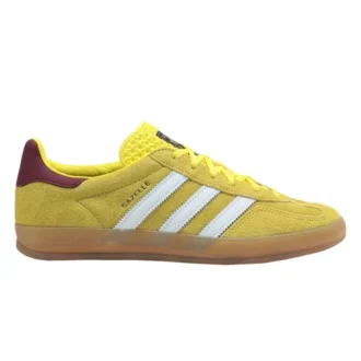 Halové boty Adidas Gazelle „Bright Yellow Burgundy“