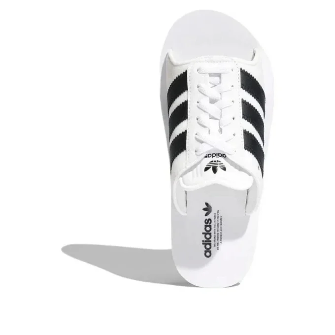 Párové plážové pantofle Adidas Gazelle „White Black“