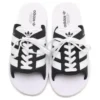 Párové plážové pantofle Adidas Gazelle „White Black“