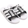 Párové plážové pantofle Adidas Gazelle „White Black“